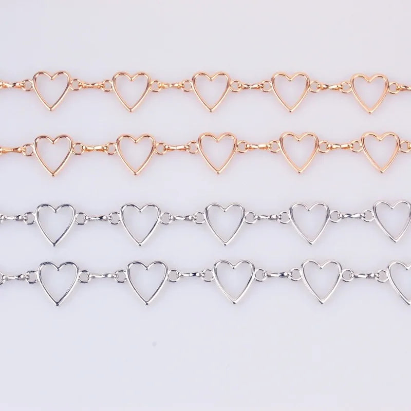 Y2k Luxury Heart Chain Belt